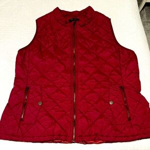BUNDLE 5/$35 Women's Quilted Vest - Red XL